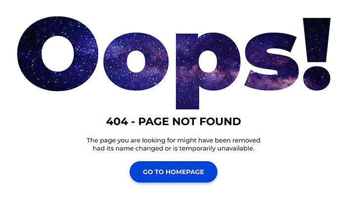 Oops ... 404 error!